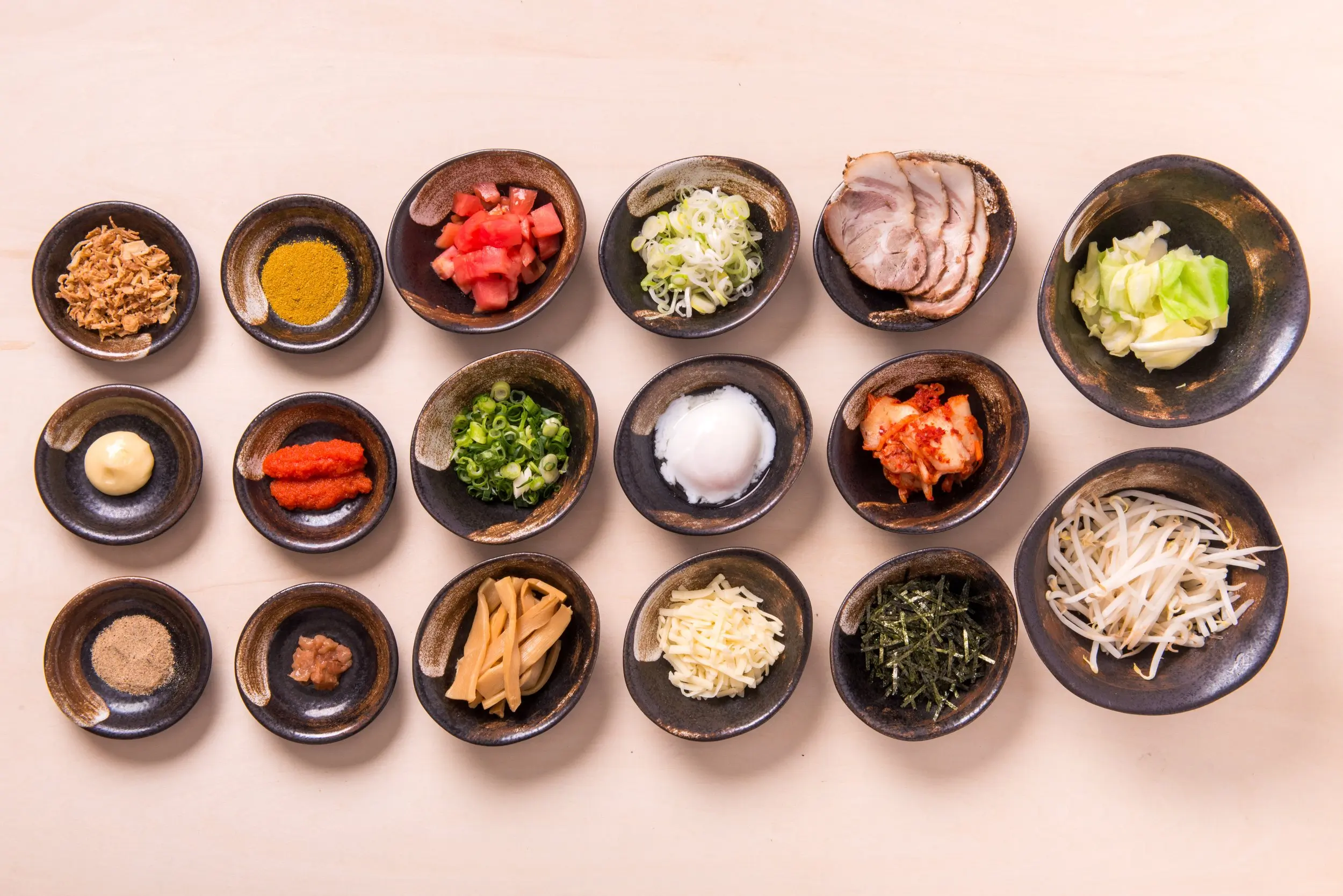 Limitless Toppings at Kajiken-Fullerton, a Japanese Aburasoba Restaurant in Fullerton